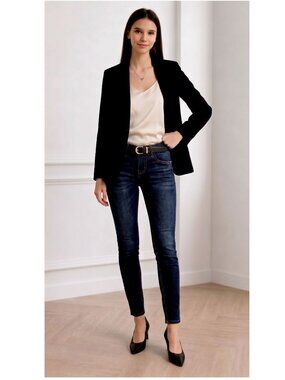 Silver Jeans - AIKO LOW-RISE SKINNY - DARK BLUE DENIM - SST439 - 34X29